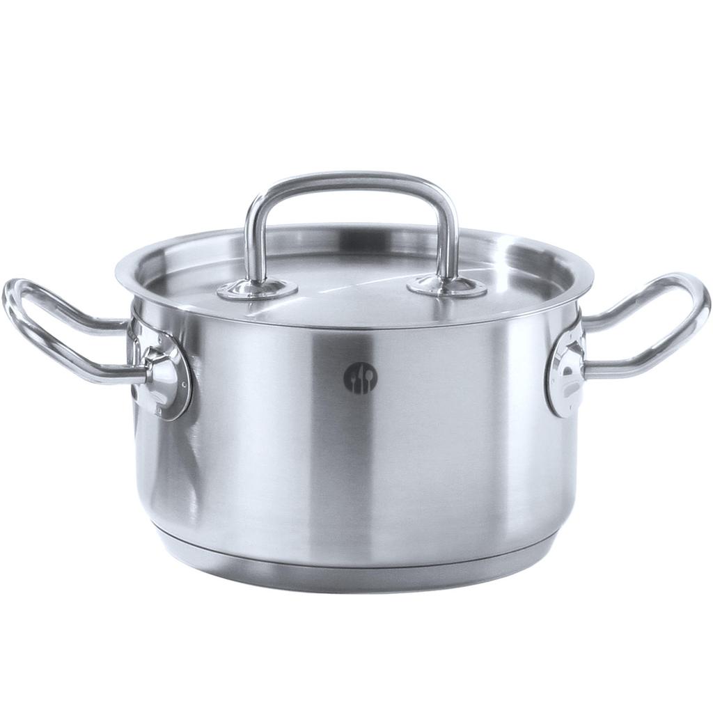 Kitchen Line low pot with lid 2.9 l diameter 200 x 95 h - Hendi 836019