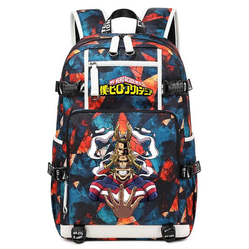 My Hero Academia Printed Rucksack Large Capacity School Bag Outdoor Book Backpack for Boys Girls Teens