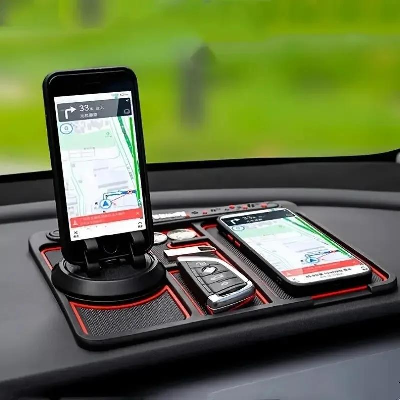 Wielofunkcyjna mata antypoślizgowa do samochodu, uchwyt na telefon samochodowy, antypoślizgowy, antypoślizgowy, silikonowy uchwyt na deskę rozdzielczą samochodu