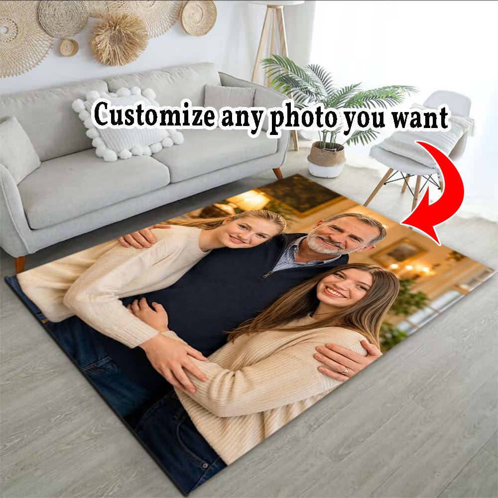Customize Photos Customizable photos Carpet Suitable for Study room Kitchen Decorate room Living Rooms Antislip Carpet Anime Office Decor
