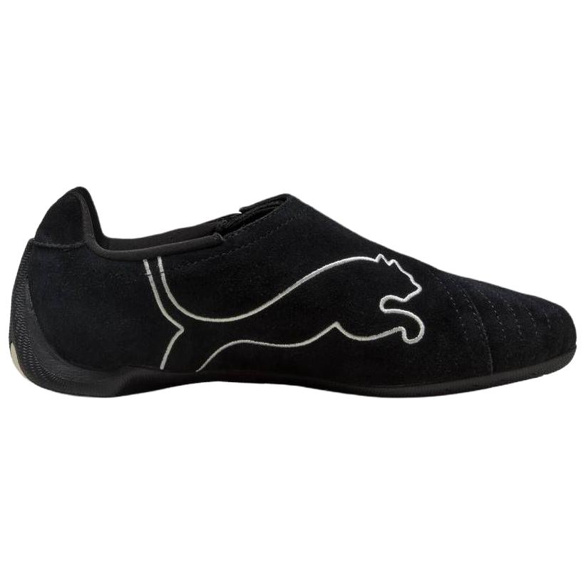 Puma Slipcat Retro Racing Embroidery Comfortable Lifestyle Casual Shoes Unisex Casual Shoes Black White 406357-03