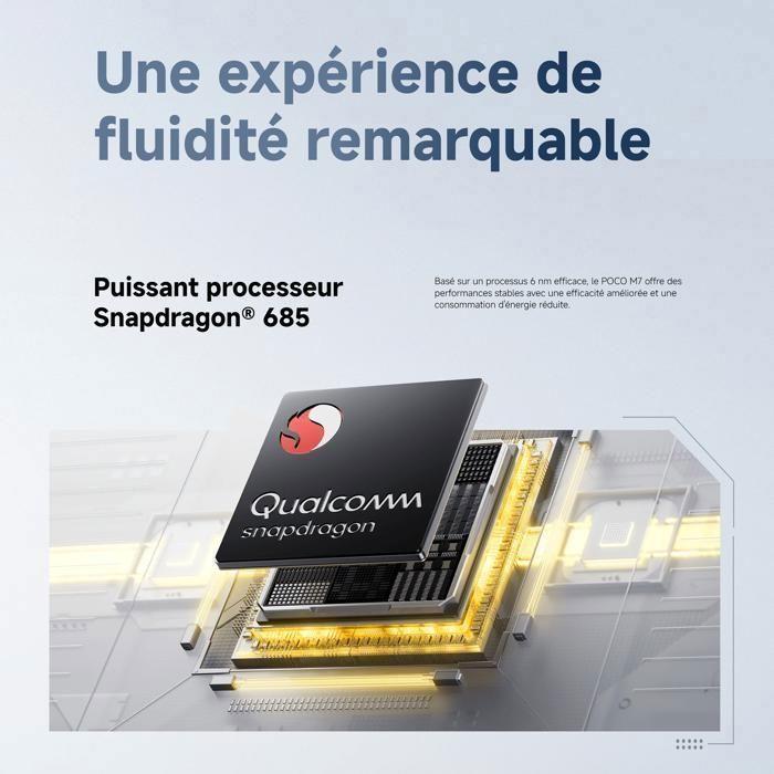 POCO M7 Argent 6 GO + 128 GO