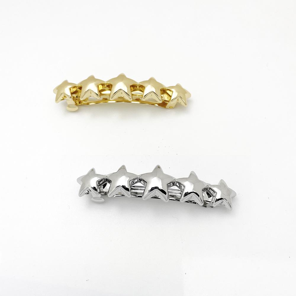 2pc New European and American High-grade Gold Silver Alloy Hairpin Hair Clips for Girls Women Korean Hair Accessories