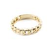 Guldpläterad vigselring 'Link of Love' - 3 mm