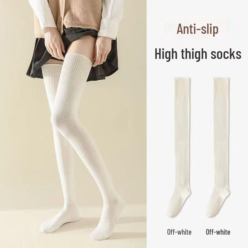 Women's Over-the-Knee Velvet Terry Dance Socks - Thick, Warm, Tall Tubes for Autumn/Winter