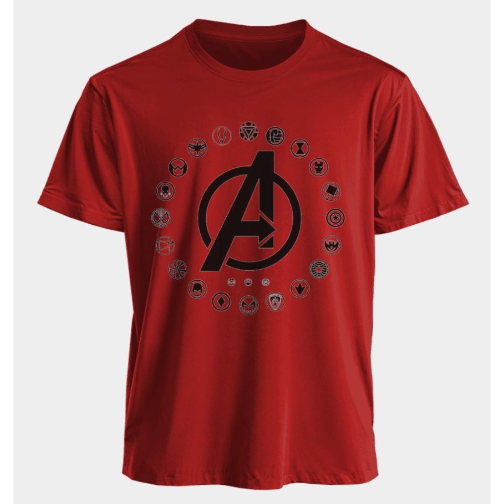 The Avengers Men's and Women's T-shirts Summer American Spring and Autumn New Oversized Casual Trendy Basic Short-sleeved
