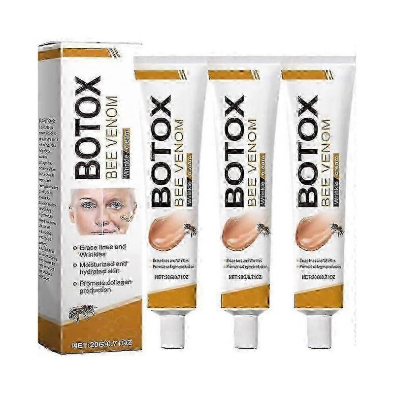 3x Bee Venom Wrinkle Removal Cream, Bee Venom Anti-Wrinkle Firming Cream, Bee Venom Lifting & Recovery Cream for All Skin Types