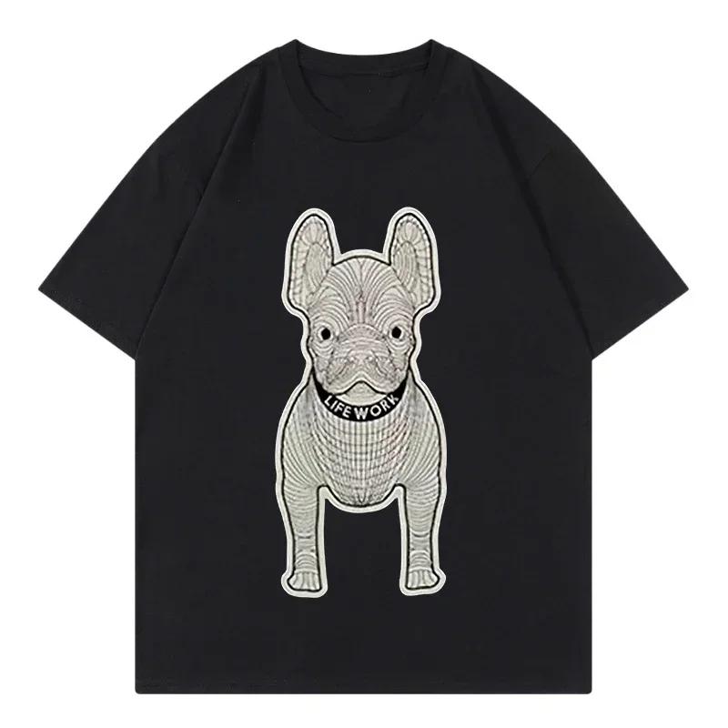 2025 New Hot Korea 2024 Summer New Trendy Brand Letter Logo Printing Round Neck Men's and Women's Same Casual Versatile T-shirt
