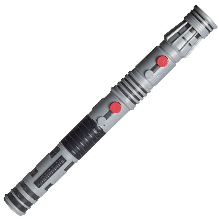 Sabre laser de Dark Maul à double lame électronique de Star Wars, sabre laser rouge sous licence officielle, convient aux déguisemen