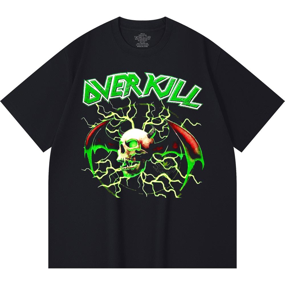 230 g/m² 100% Bavlna T-shirt Heavy Metal Rocková Kapela Tisk Populární Hudby Unisex Těžký Bavlněný T-shirt