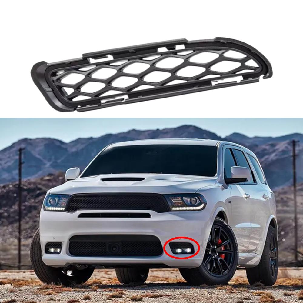 Left Right Front Bumper Fog Light Cover Grille for Dodge Durango 2018   Fog Lamp Grilles Trim Frame 68307812AA