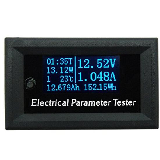 

zmart DC 33V 3A Digital and Energy Meter with Original Japanese Instruction OLED Digital Multifunction Ammeter Voltage, Current, Power, Manual, 7-in-1 чорний