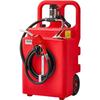 Diesel Overzet Tank, 32 Gallon, Draagbare Kerosine Tank met 12V DC 10 GPM Elektrische Overzetpomp, 13 ft Leveringsslang & Zelfsluitend Mondstuk,