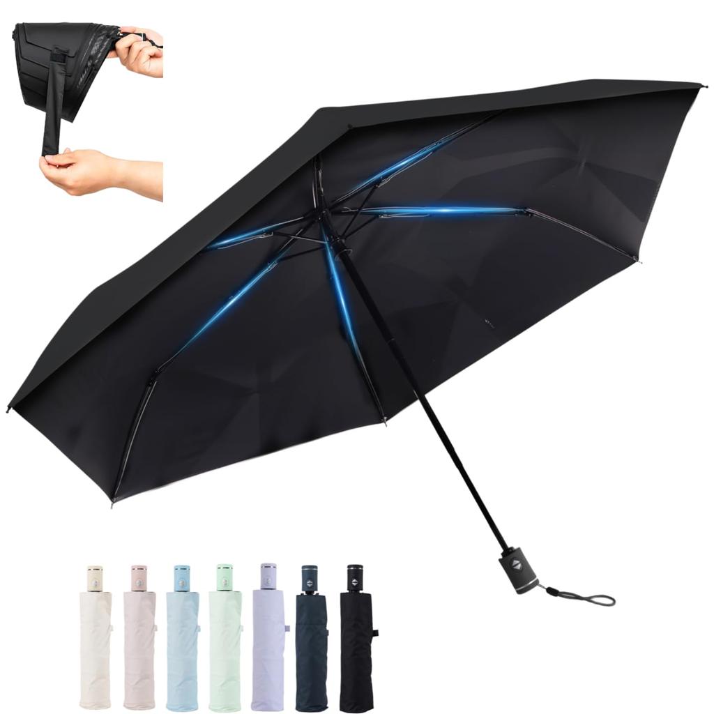 Memory UV Protection Complete Folding Suitable for Both Sunny and Rainy Heat Automatic Opening and Windproof and Compact with Storage Ideal for Rainy