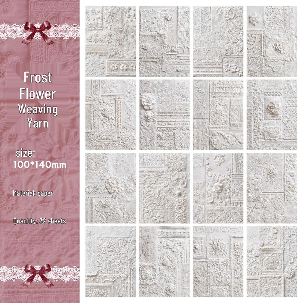 RetroStory Lace Series: Romantic Dreamy Retro Ita Bag Journal Background Paper Pack