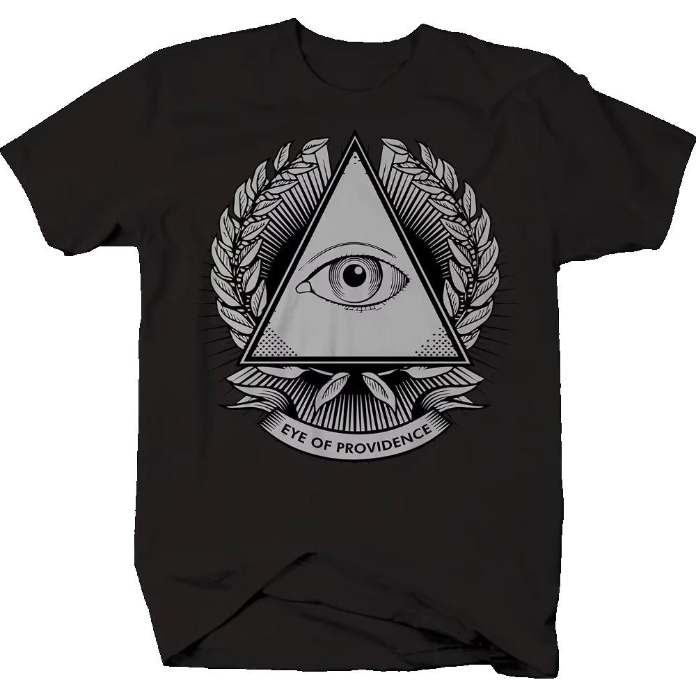 

Футболка Eye of Providence Illuminati All Seeing, 100% хлопок, с круглым вырезом, летняя, с коротким рукавом, повседневная, мужская, размер S-3XL XXXXXL чёрный