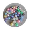 100Pcs 16MM AB Round Pearl-Colored Acrylic Loose Spacer Beads With for Bracelet Necklace Earrings Jewelry Making DIY