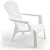 Fauteuil Adirondack - Blanc - 1 Place - Plastique - Relaxation - Extérieur