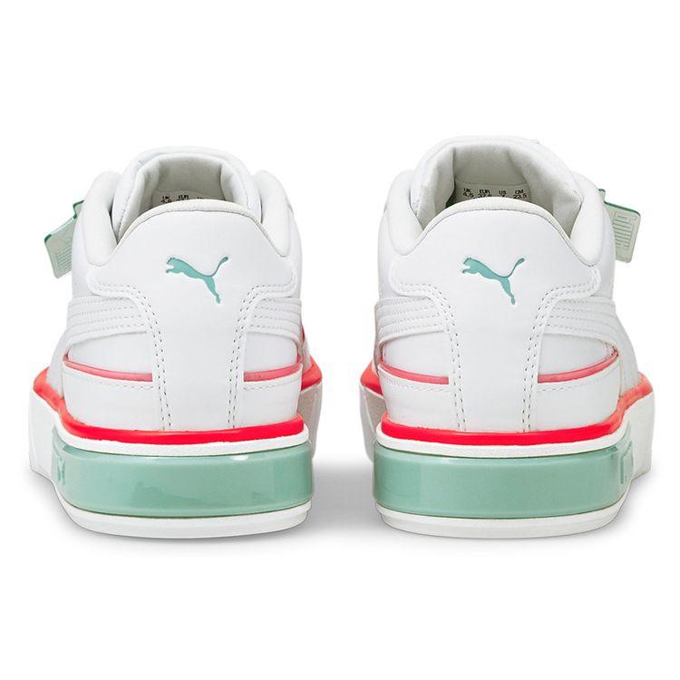 Puma Cali Low Top Sneakers Women Sneakers White Green Orange 381609-01