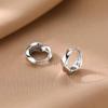 Gold 925 Sterling Silver Needle Mobius Earrings, 2024 Style, Women's High-End Stud Earrings, No Piercing Required.