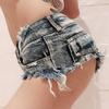 Summer Low-Waist Denim Shorts for Women - Sexy Nightclub Hot Pants DS Performance Wear