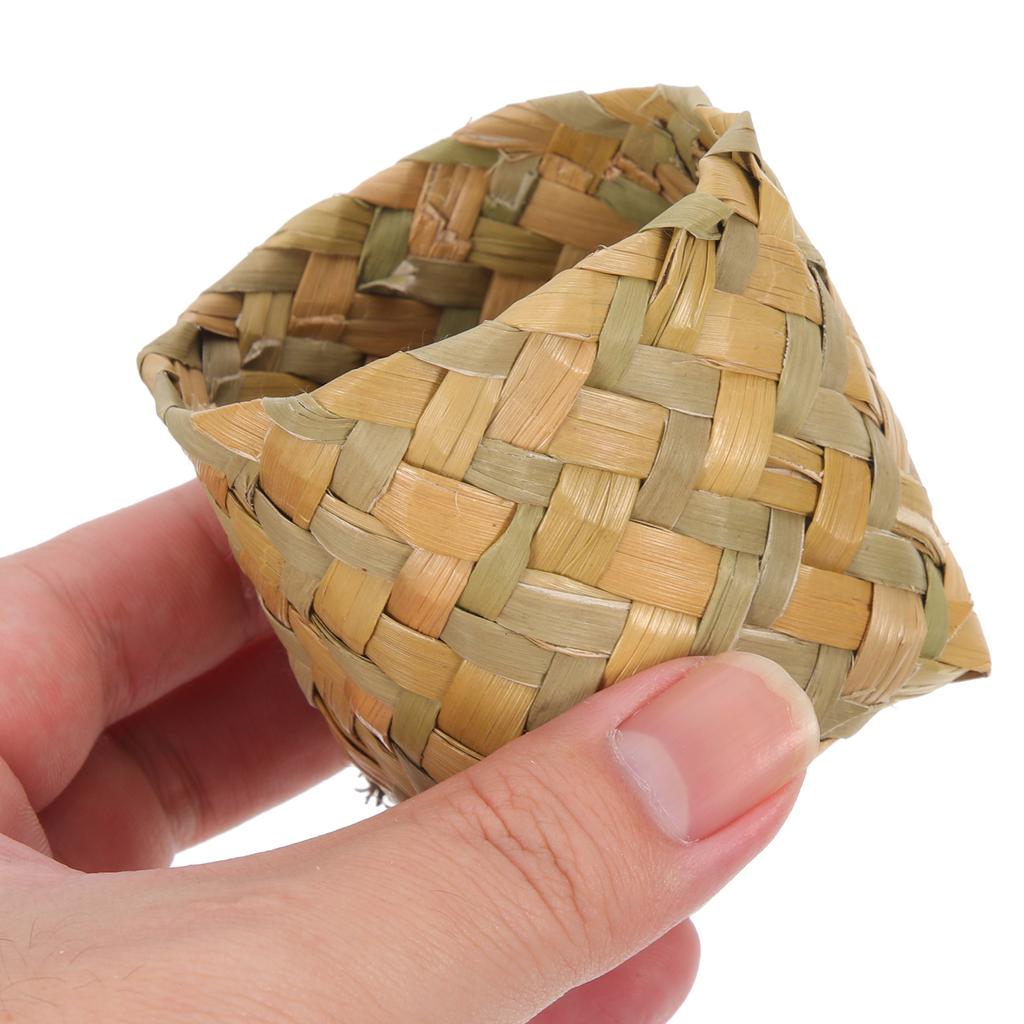 10 Pcs Candy Box Baby Gifts Portable Case Basket Holder Delicate Straw Wedding Child Container