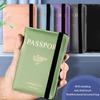 Wasserdichte Reisepasshülle aus Pu-Leder für Kreditkarten, süßes Reisepassbuch für Damen/Herren