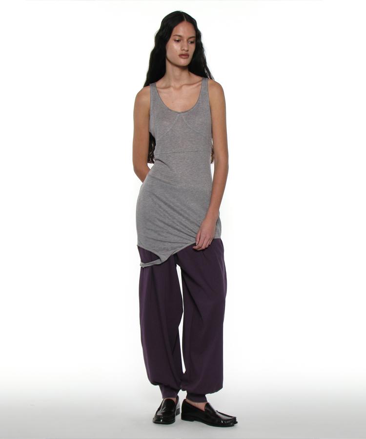 Partimento Woman Pwc Sheer Transform Sleeveless Dress_Melange