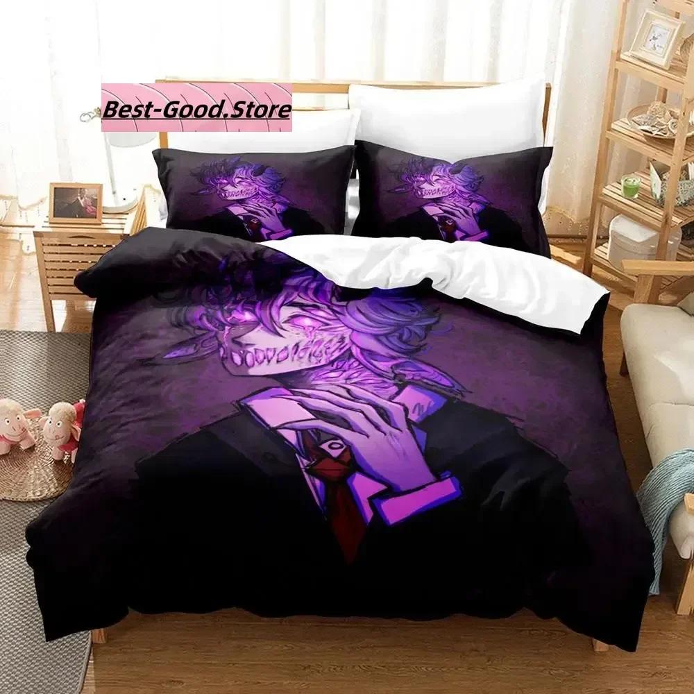 3D Print Cartoon Bed Sheet Set Ranboo Printed Bedding Duvet Cover Set Soft And Comfortable Perfect Children Room Decoration