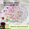 Adult Waterproof PEVA Thickened Shower Cap - Cute and Fashionable Design, High-Grade Printed.