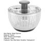 Salad Spinner 3.6/6L Large Capacity Vegetable Washer with Foldable Lid Transparent Salad Dryer Bowl Non-Slip Base One-Hand Operation Vegetable Spinner