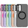 For Samsung Galaxy M55 Case Magsafe Wireless Charging Cover For Samsung Galaxy M15 M35 M55 5G Case Shockproof Matte TPU Bumper