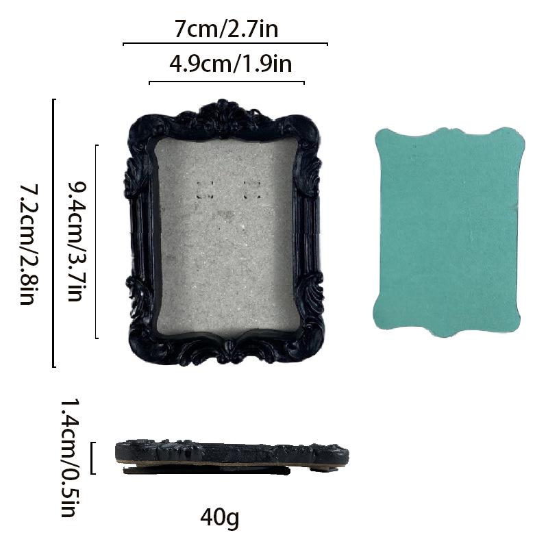 DIY Dark Photography Props: Vintage Resin Photo Frame Display Stand Photo Frame Stand (Can Place and Hang)