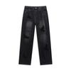 Wash Denim Jeans for Men In Spring and Autumn, Loose Straight Leg Pants, High Street Wide Leg Casual Pants