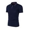 Unisex Anti-Pilling, Colorfast Polo Shirt with Lapel and Short Sleeves, Made from Combed Silk Cotton, Customizable with Logo.