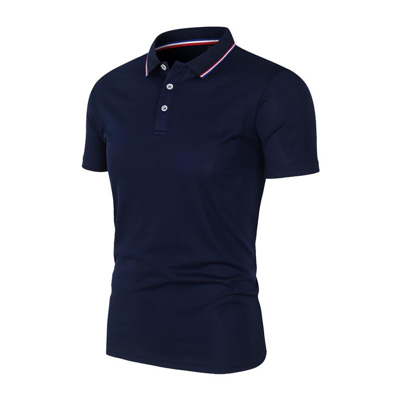 Unisex Anti-Pilling, Colorfast Polo Shirt with Lapel and Short Sleeves, Made from Combed Silk Cotton, Customizable with Logo.