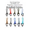 Neues 7-adriges Lanyard Schlüsselband, Anti-Verlust Handgelenk-Hängehaken, Multifunktionaler Dreiecks-Karabinerhaken für Outdoor-Camping