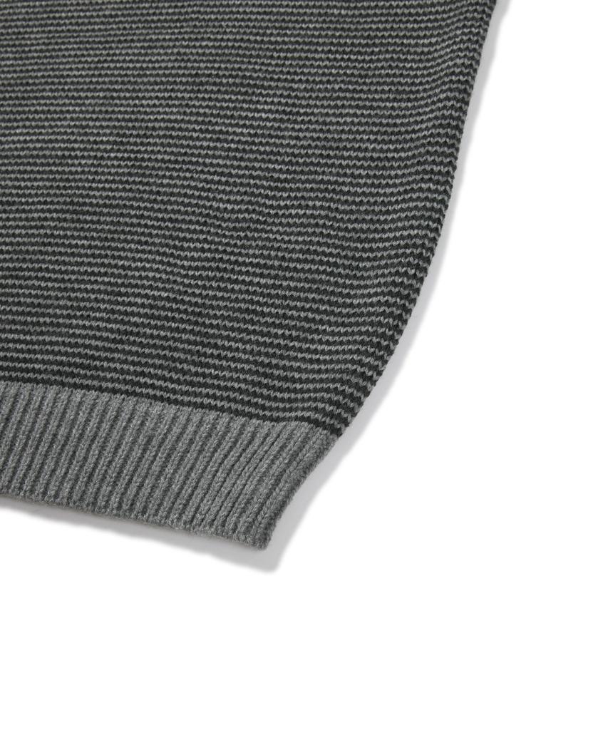 MMLG Breezy Henley Neck Knit (Charcoal)