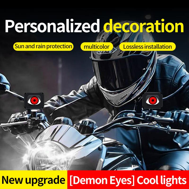 Devil Eye LED-Kit, 6 Modi für schwache Lichtverhältnisse, dynamische Autolichter, modifiziertes Eagle Eye-Licht, universeller Motorrad-Linsenscheinwerfer, 12 V, 24 V
