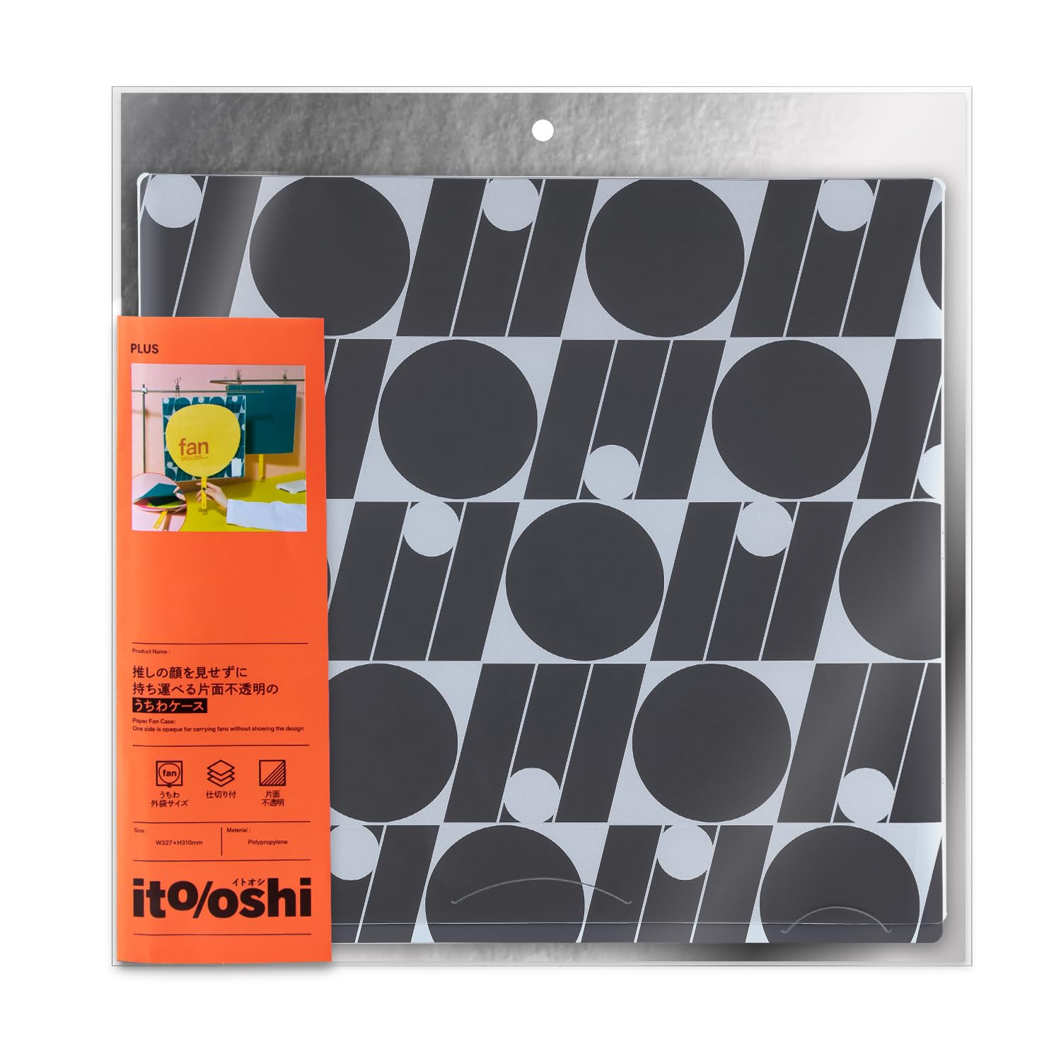 

Плюс Итооши Ошикацу Веер Носите свой веер, не показывая ваш любимый кейс, Односторонний непрозрачный, Лицо веера, Черный, FL-300CF 91-478 чёрный