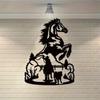 Horse Cowboy Metal Wall Art Rustic Cowboy Sign for Room Décor, Ideal for Farmhouse and Home, Stylish Horse-Themed Decoration