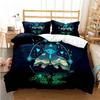 Anime Game Motif Microfibre Bedding Sets, Children's Birthday Gift with Zip Room Decor for Teenagers Adulte  Duvet Cover