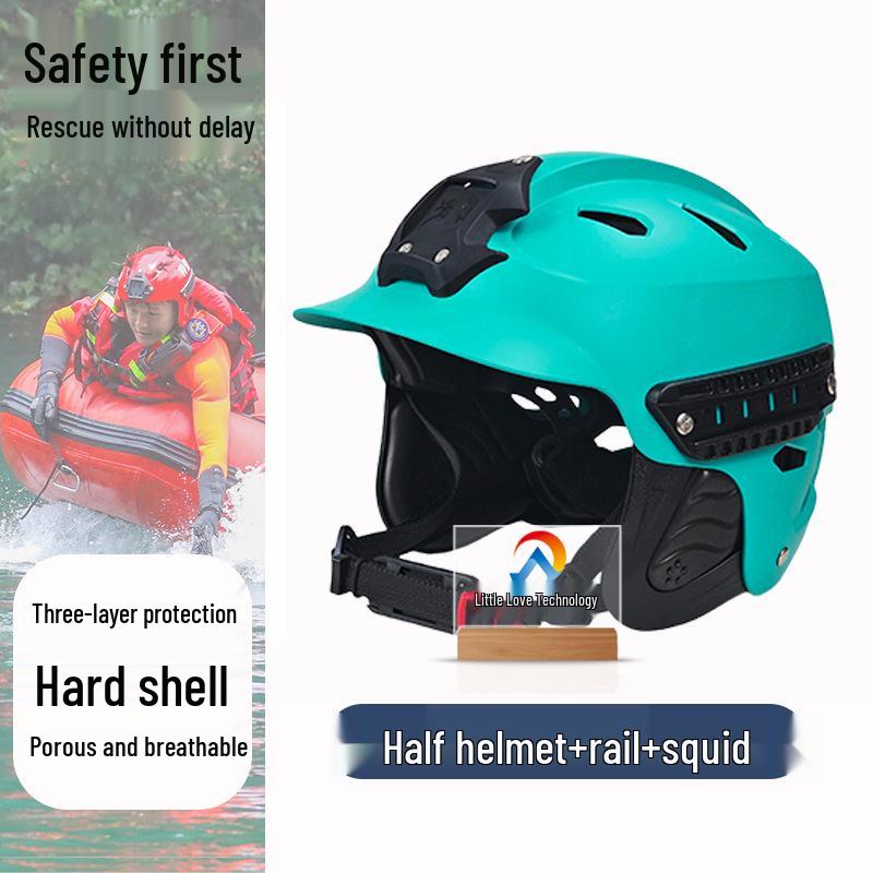 Marine Safety Helmet: Breathable, Impact-Resistant Full Face Protection for Water Sports and Flood Area Rescue.