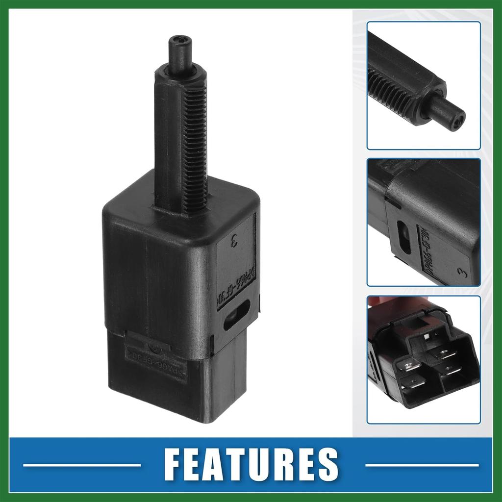 Motoforti Brake Stop Light Lamp Switch No.83311FG000 Brake Pedal Control Switch for Subaru WRX 2015-2021 Plastic Black Long-lasting