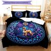 Cybernetic Canine Kingdom Pattern Bedding,Quilt Set Quilt Cover Pillowcase Home Birthday Gift (1 * duvet cover + 2 * pillowcase, without core)
