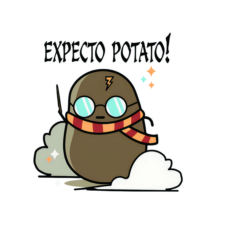 

Expecto Potato Car Stickers Funny Creative Waterproof Vinyl Decal Motorcycle Decorative Accessories 14x13cm