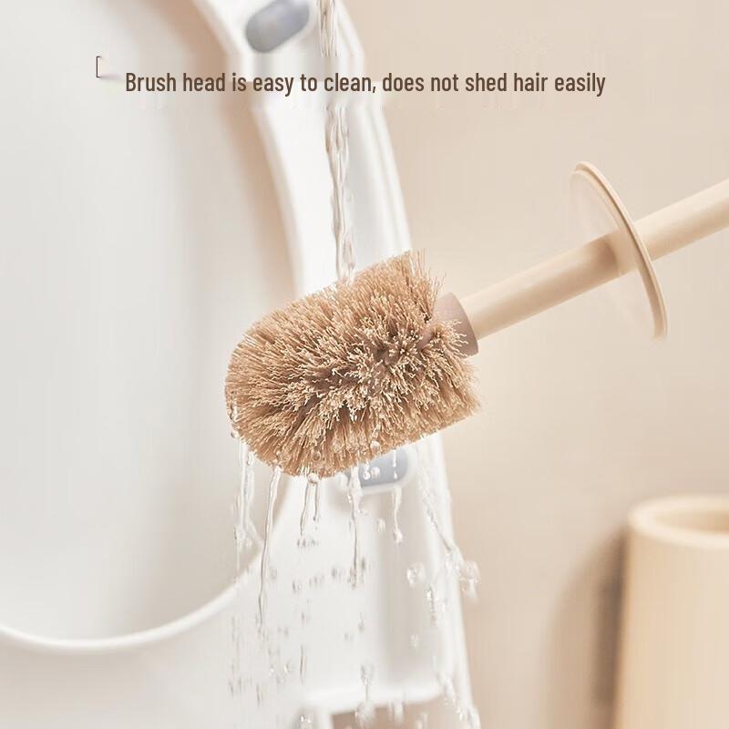 BDO Cream Wall-Mounted Toilet Brush Set
