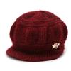 Winter Knitted Wool Hat for Women Korean Style Beetle Hat Plus Velvet Thickened Warm Windproof Hat for Elderly Hat