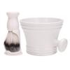 Men's Shaving Set: Large Plastic Bowl with Brush for Beard Cleaning.