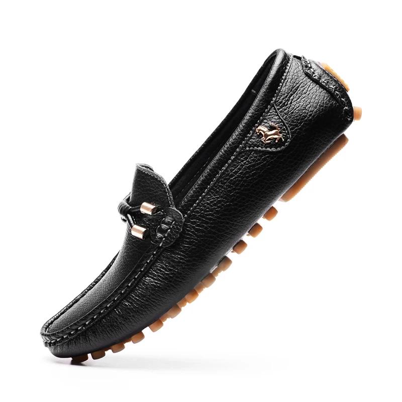 

Мода 2024 года Мужские кожаные лоферы Мужская повседневная обувь Мокасины Слипоны Мужские мужские туфли для вождения Обувь для лодок 43
